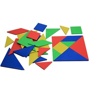 Lot de 4 tangrams en re-plastic